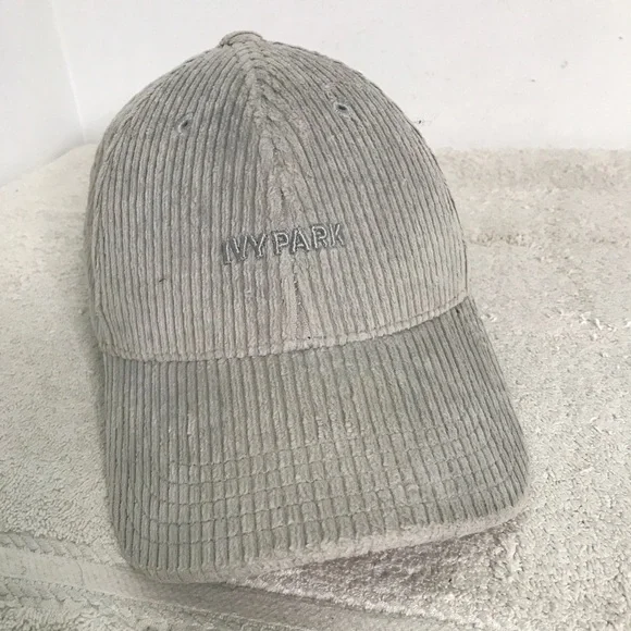 Ivy Park Adidas Corduroy Gray Baseball Hat - Picture 8 of 11